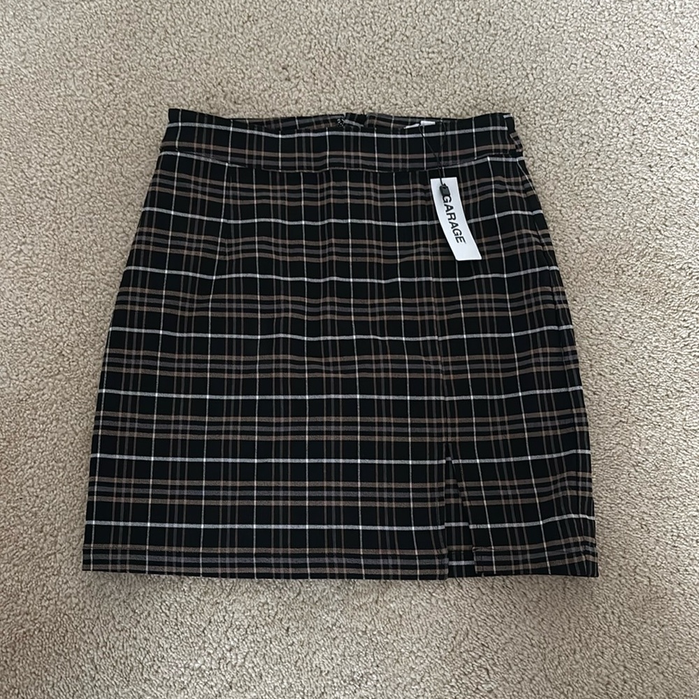 Garage Plaid Skirt